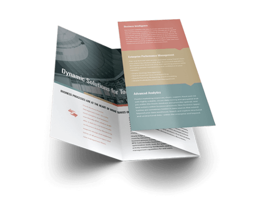 Custom printed Fold brochure