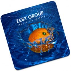 Hardwood coaster square