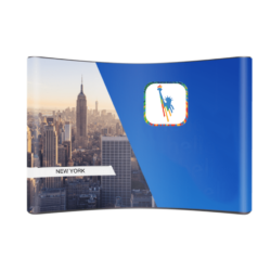 pop up curved wall