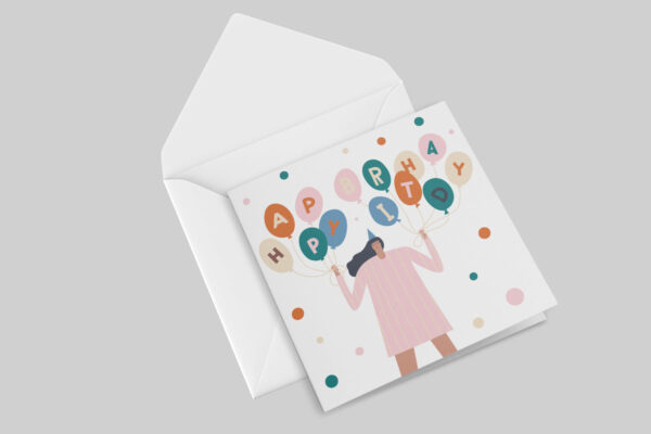 square greeting card.