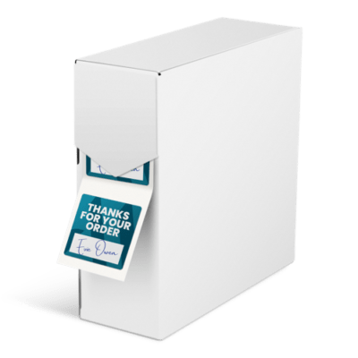 Labels on roll printing writeable