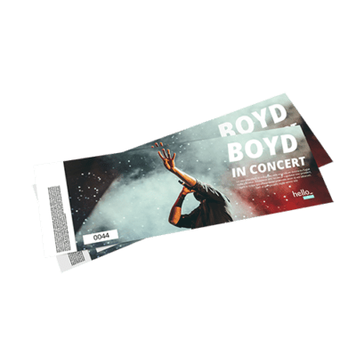 Event tickets printing