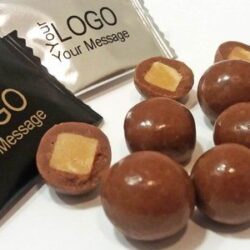 Custom Printed Branded Salted Caramel Fudge