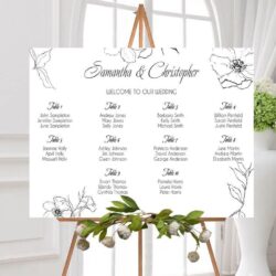 Wedding Seating Plan Printing