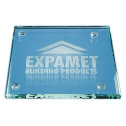 10CM SQUARE GLASS COASTER