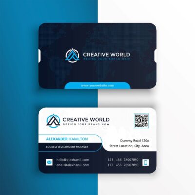 Business-Cards with round corners