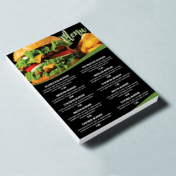 A5 Takeaway Menu printing