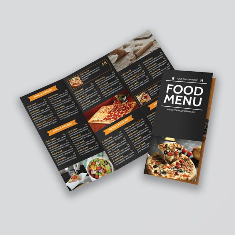 Menus - Just Click Printing Company, Poole