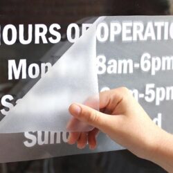 Vinyl Window Lettering