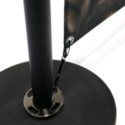 Black cafe-barrier base