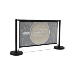 black cafe-barrier single sided