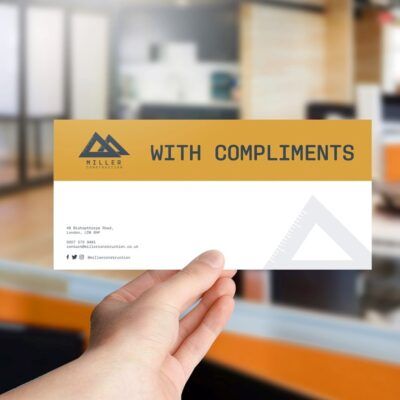 Compliment slip printing