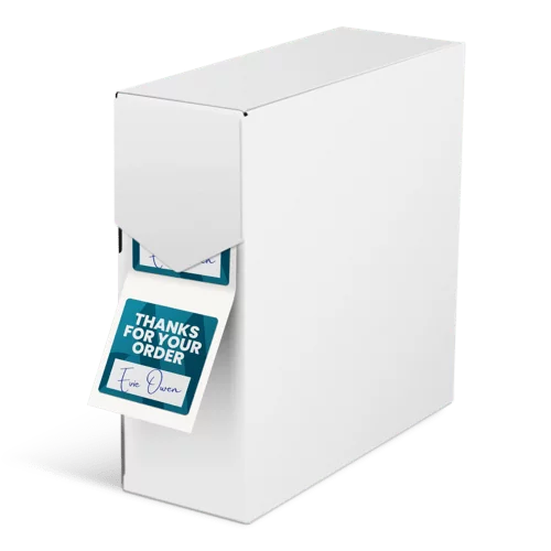 Labels on roll printing writeable
