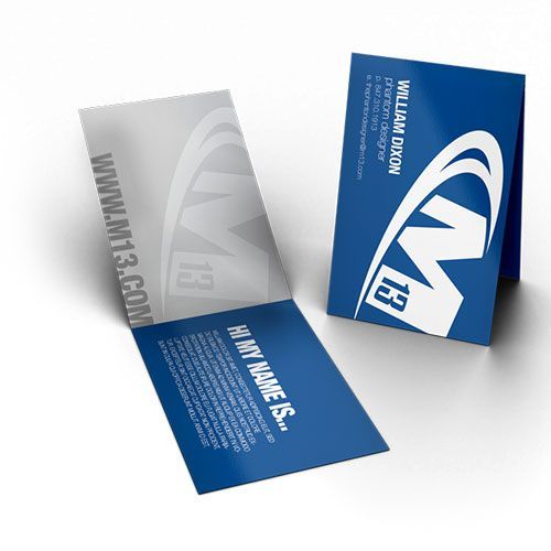 Folded Business Card printing