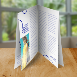 Cross Fold leaflet printing