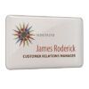 DOMED METAL NAME BADGE